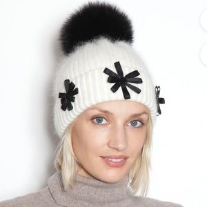 GLAMOURPUSS angora and real fur hat